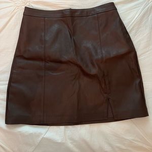Abercrombie Vegan Leather Skirt